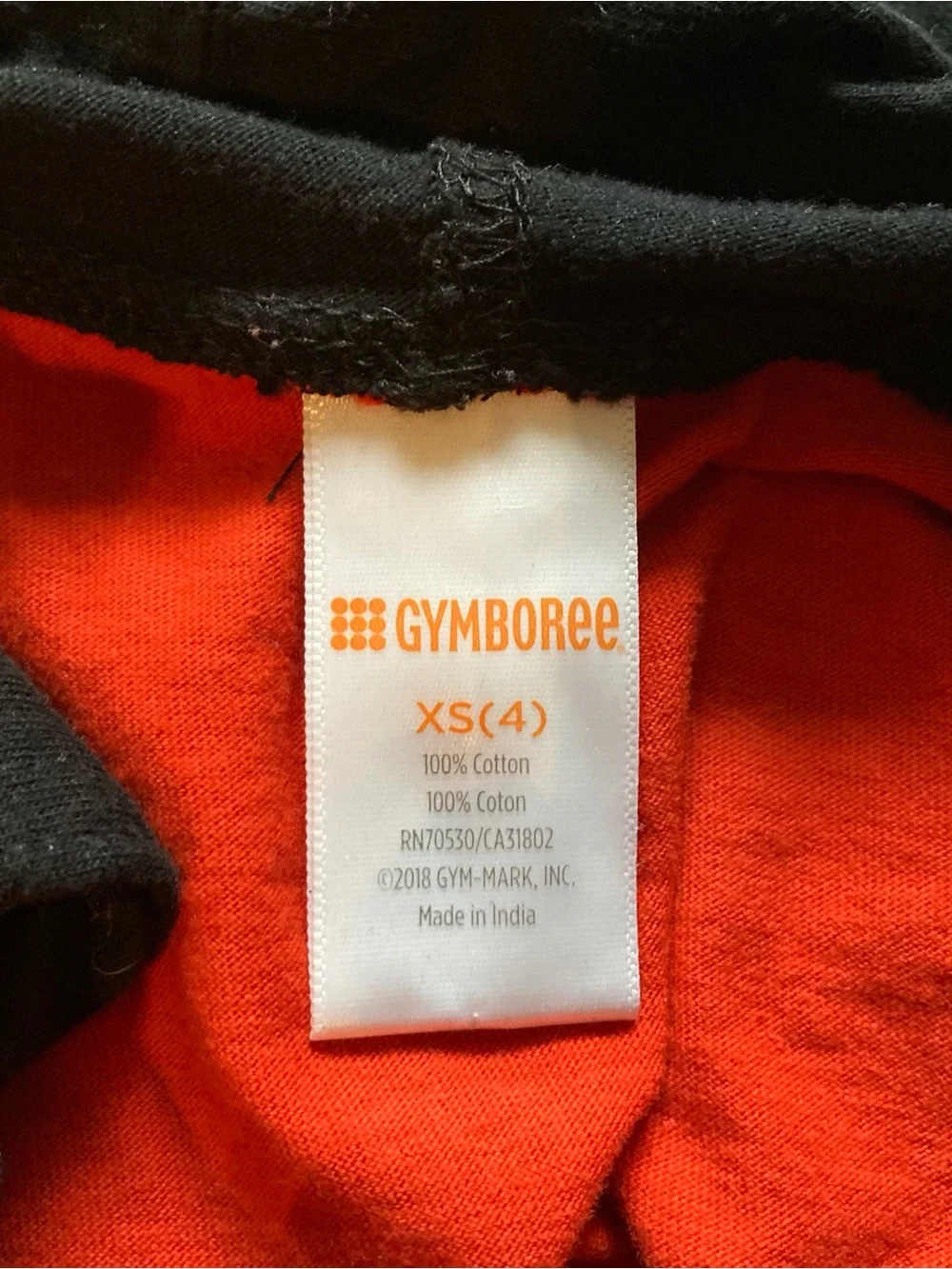 Gymboree Pumpkin Jack o Lantern Halloween Hoodie Shirt Boys Xtra Small (4)